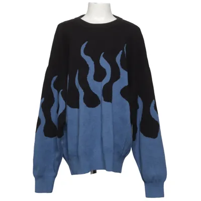 Sweater (Blue, Black) from Lindex Kids Acrylic, Cotton
