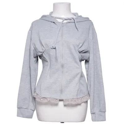 Huvtröja (Grå) från Dazy Polyester, Viskos