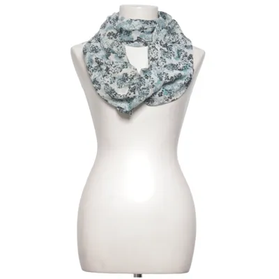 Infinity scarf (Blauw, Wit, Zwart) van 1982 Polyester