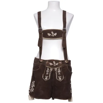 Lederhosen (Brun, Hvid) fra Almsach Læder