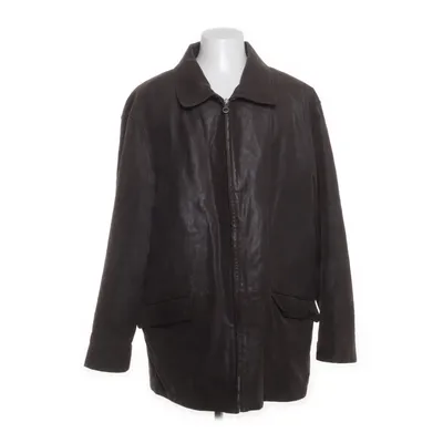 Läderjacka (Brun) från KappAhl Akryl, Polyester, Skinn, Ull