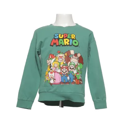Collegetröja (Grön, Flerfärgad) från Super Mario Bomull
