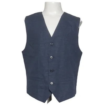 Kostymväst (Blå, Flerfärgad, Vit) från H&M Bomull, Polyester, Linne