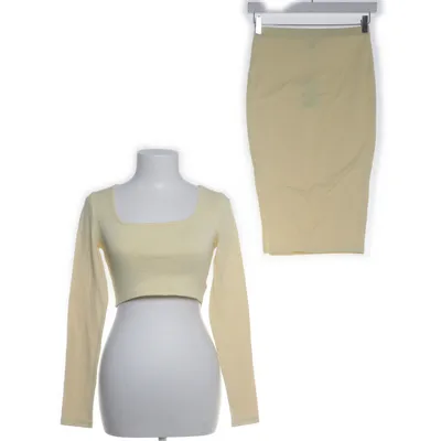 Sæt (Gul) fra Shein Elastan, Nylon