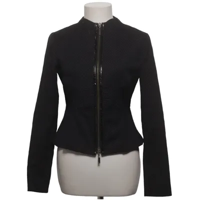 Jacke (Schwarz) von Armani Jeans Baumwolle, Elasthan, Polyester
