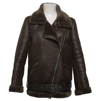 Shearling Jacke (Grün) von Zara Woman Outerwear Polyurethan