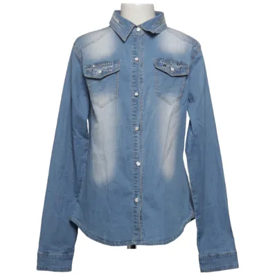 Chemise en jean (Bleu) de Happy House Coton, Élasthane, Polyester
