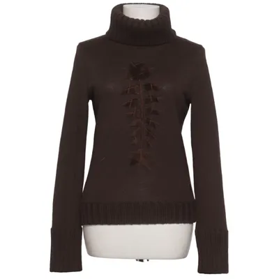 Turtleneck (Brown) from Moschino Jeans Acrylic, Polyamide, Polyester, Wool