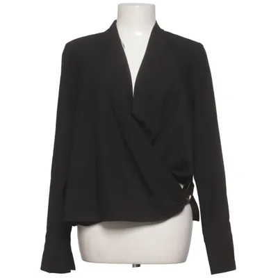 Blouse portefeuille (Noir) de WE Fashion Élasthane, Viscose
