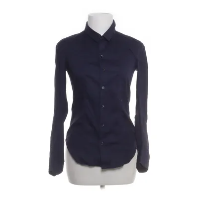 Knytblus (Blå) från Raw Bomull, Elastan