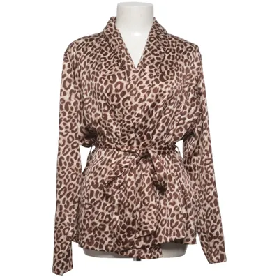 Blouse portefeuille (Marron, Beige, Rose) de Bubbleroom by Carolina Gynning Polyester