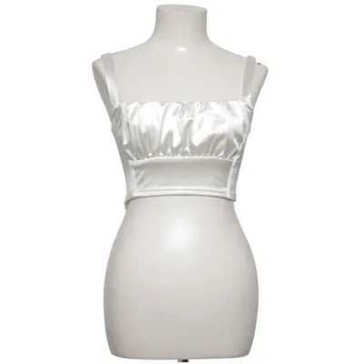 Crop top (Wit) van Adika Elastaan, Polyester