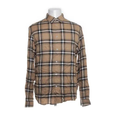 Flanellen overhemd (Beige, Meerkleurig) van H&M Man Viscose