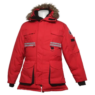 Parka (Red) from First Slope Cotton, Down, Feather, Nylon, Polyester