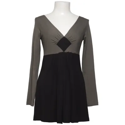 Jurk (Zwart, Grijs) van Piú & Piú Elastaan, Viscose