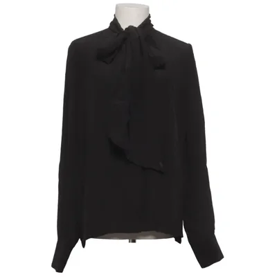Blouse lavallière (Noir) de Vesna W Soie