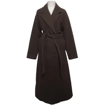 Coat (Brown) from Monki Acrylic, Polyamide, Polyester, Wool