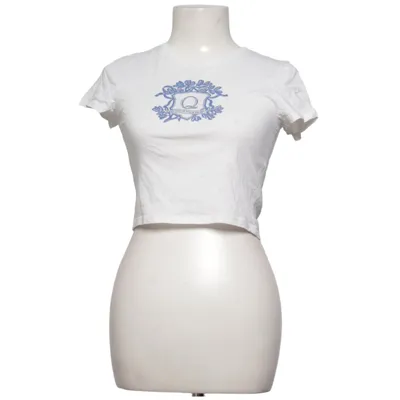 T-shirt (White, Blue) from Divided by H&M Cotton