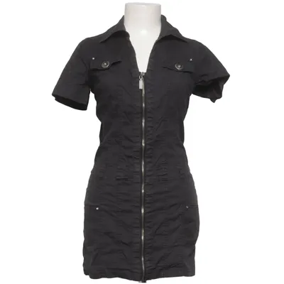 Robe chemise (Noir) de Deep Coton, Élasthane
