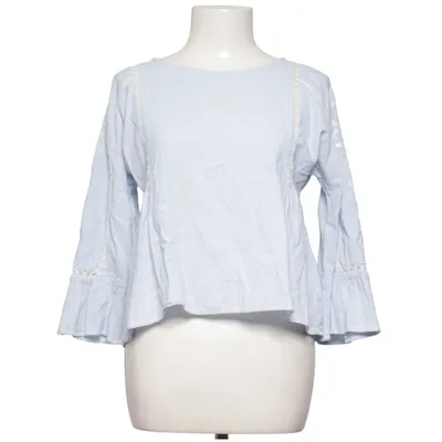 Blouse (Bleu, Blanc) de FB Sister Coton, Lin