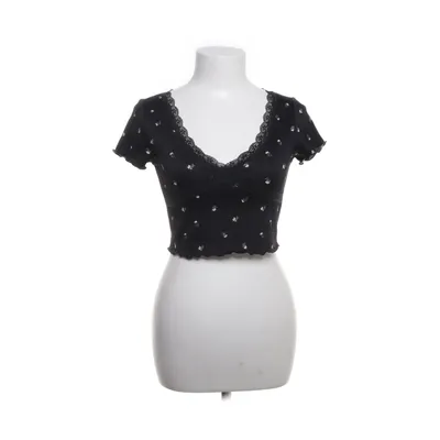 Crop top (Zwart, Meerkleurig) van Divided by H&M Elastaan, Polyester