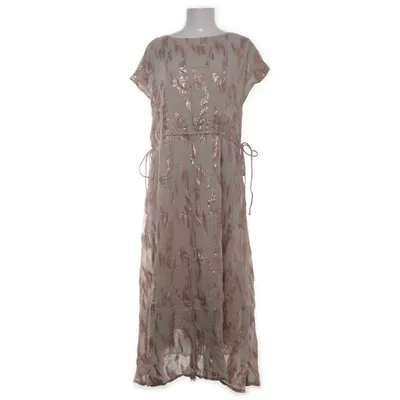 Kjole (Beige, Flerfarvet) fra Bruuns Bazaar Metallfiber, Viscose