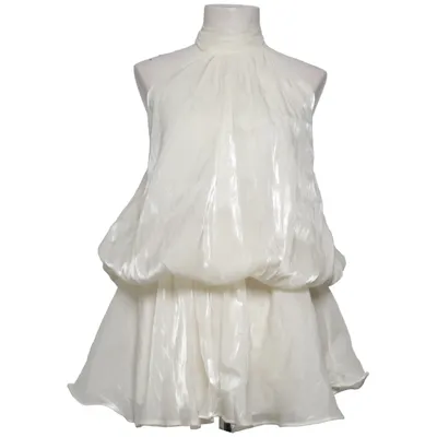 Robe dos-nu (Blanc) de Golden Live Polyester