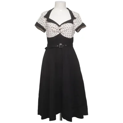 Dress (Black, White) Cotton, Elastane