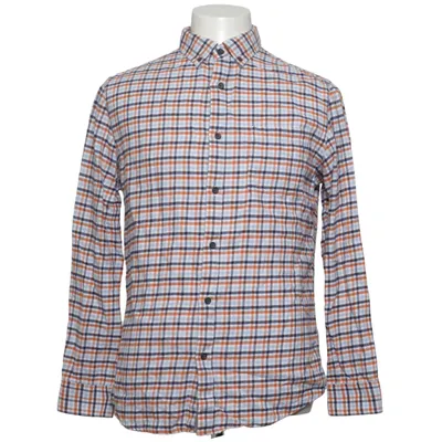 Buttondown-skjorta (Vit, Blå, Orange) från Black Brown Bomull