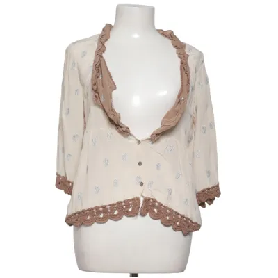 Blouse (Beige, Brown) from Odd Molly Cotton, Silk