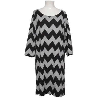 Jurk (Zwart, Grijs) van Geena Elastaan, Polyester
