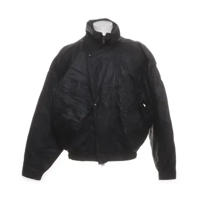 Leather jacket (Black) from Phase 2 Leather, Nylon, Polyester