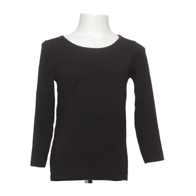 Lange mouwen shirt (Zwart) van Uniqlo Kids Acryl, Elastaan, Gerecycled polyester, Viscose