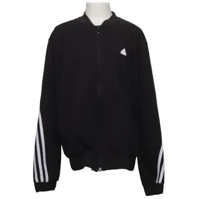 Veste de sport (Noir, Blanc) de Adidas Coton, Élasthane, Polyester recyclé
