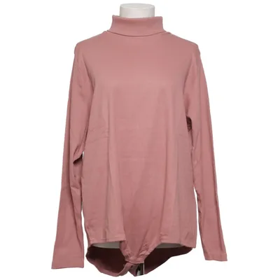 Turtleneck (Pink) from Pure by Ulla Popken Elastane, Organic cotton