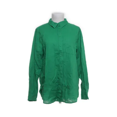 Skjorte (Grøn) fra H&M Bomuld, Linned