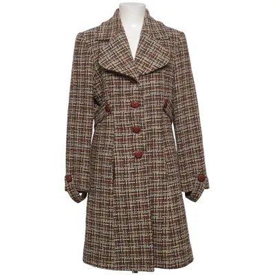 Coat (Brown, Multicolored) from Nicowa Acetate, Acrylic, Polyamide, Polyester, Wool