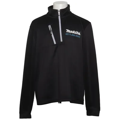 Fleece sweater (Black) from Makita Cotton, Polyester