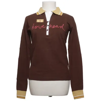 Rugby shirt (Bruin, Geel) van Horsehead Katoen