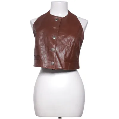 Gilet en cuir (Marron) de Golden Hit Cuir