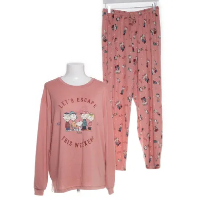 Pyjamas (Flerfärgad, Rosa) från Peanuts Elastan, Polyester