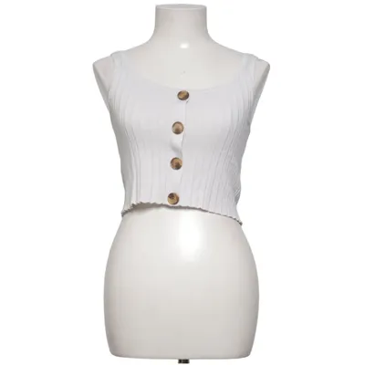 Tanktop (Wit) van Divided by H&M Acryl, Polyamide, Viscose