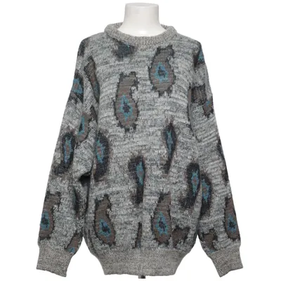 Sweater (Gray, Blue) from Nani Bon Acrylic, Mohair, Polyamide, Wool