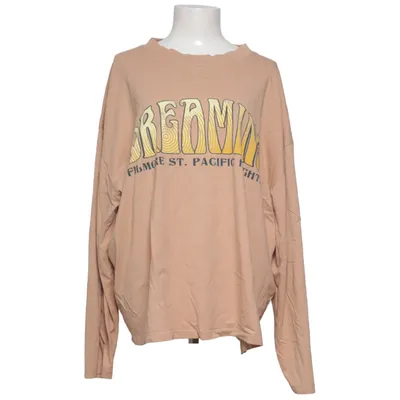 Long sleeve T-shirt (Beige) from Topshop