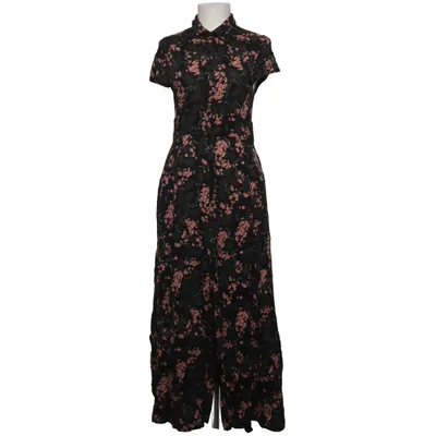Maxikleid (Schwarz, Pink, Grün) von Zara Woman Premium Collection Viskose
