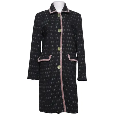 Manteau (Gris, Rose) de L.K. Bennett Élasthane, Polyamide, Polyester, Laine