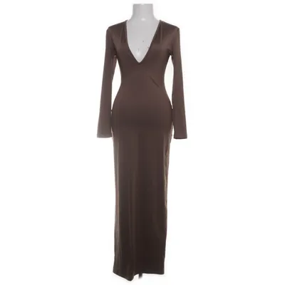Maxikjole (Brun) fra Shein Elastan, Polyester