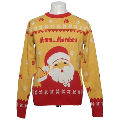 Kersttrui (Geel, Rood, Wit) van Marabou Acryl, Wol