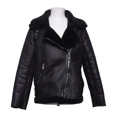 Shearling jacket (Black) from Voyelles Elastane, Polyester