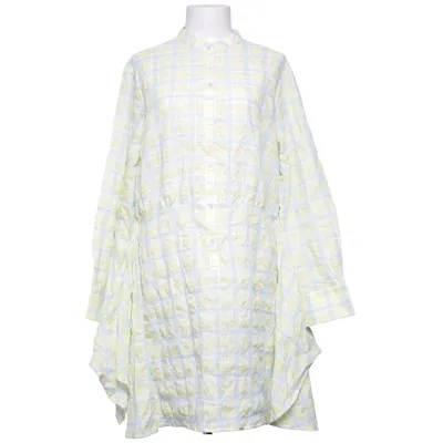Kjole (Gul, Blå, Hvid) fra Mango Bomuld, Polyester